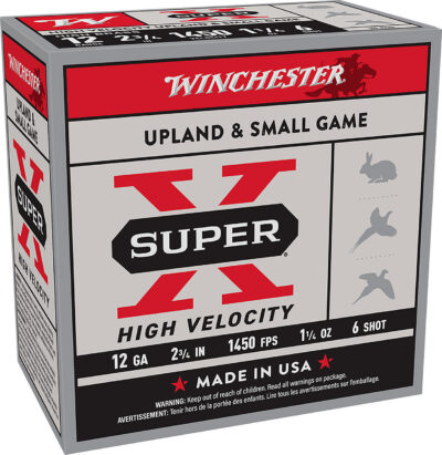 Winchester Ammo X12HV6 Super X High Velocity 12Gauge 2.75″ 1 1/4oz 6Shot 25 Per Box/10 Case