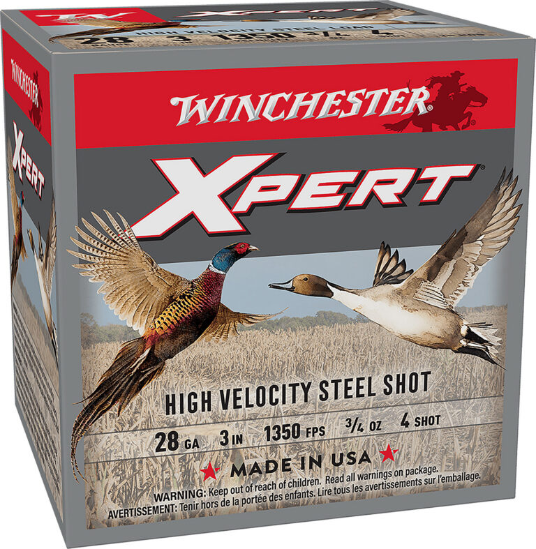 Winchester Xpert Hi-Veloctiy Steel Shotgun Ammo 28 ga. 3 in. 3/4 oz. 4 Shot Pheasant/Duck 25 rd.