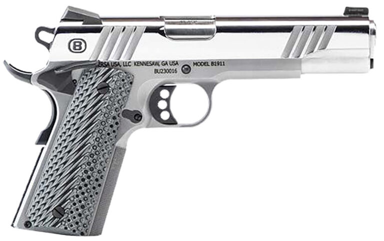 BERSA B1911 45ACP 5 POLISHED SS NS 8RD