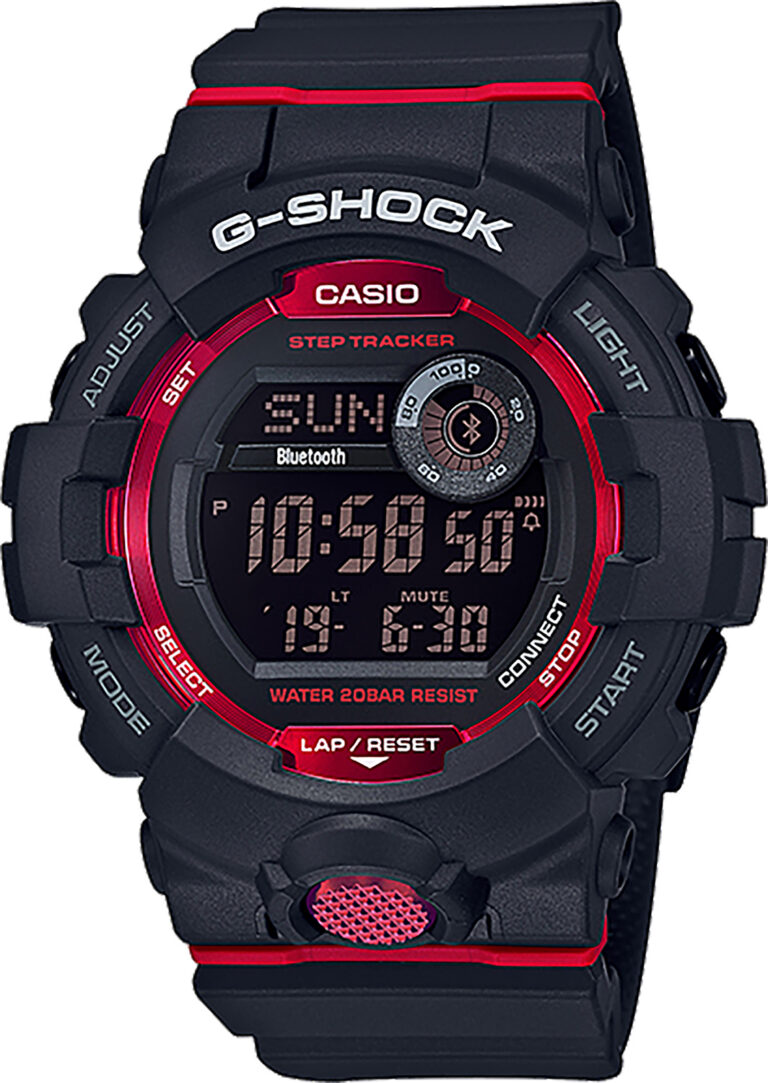 GSHOCK GBD8001 MENS GSHOCK BLK/RD