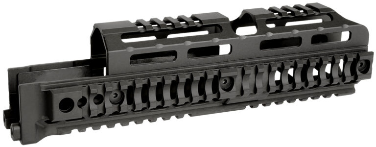 Midwest Industries MIAKALPHAQR10 AK Alpha Black 6061 Aluminum AK-47/AK-74 10.0" Long