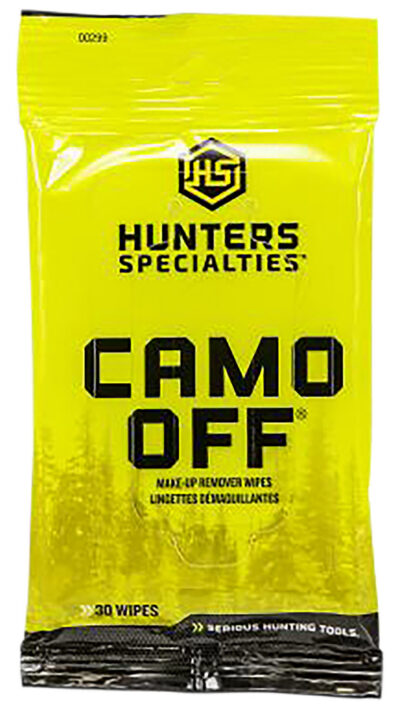 Hunters Specialties HS00299 Camo Off Makeup Remover 7″ x 4″ 30 Wipes