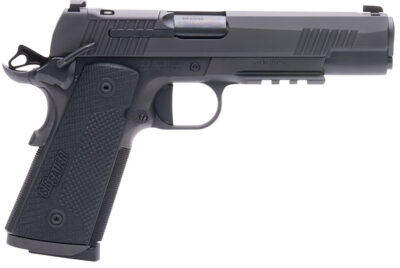 Sig Sauer 1911XR45BXR3 1911-X  Full Size Frame 45 ACP 8+1 5″ Black DLC Carbon Steel Barrel, Black Nitron Optic Cut/Serrated Stainless Steel Slide & Frame w/Beavertail & Picatinny Rail, Black G10 Grip