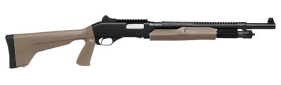 Stevens 19468 320 Security 12 Gauge Pump 5+1 18.50″ Matte Black Heat Shield Barrel, Picatinny Rail Receiver, Bottom Picatinny Rail, Tactical w/Pistol Grip Flat Dark Earth Synthetic Stock, Ambidextrous