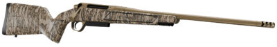 Christensen Arms 8011501200 Evoke  Full Size 243 Win 4+1 20″ Flat Dark Earth Cerakote #4 Contour Threaded Barrel, Mossy Oak Bottomland Fixed Hybrid Hunter w/Picatinny Rail Synthetic Stock