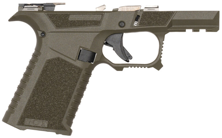 Sct Manufacturing 0226020000IB Sub Compact Compatible w/ Glock 43X/48 OD Green Polymer Frame Aggressive Texture Grip