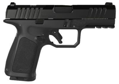 Rost Martin RM1CBLKOSP15 RM1C  9mm Luger 15+1 4″ Black Match Grade Barrel, Black Tenifer Optic Ready/Serrated Steel Slide, Black Polymer Frame w/Picatinny Rail, Textured Grip, Ambidextrous