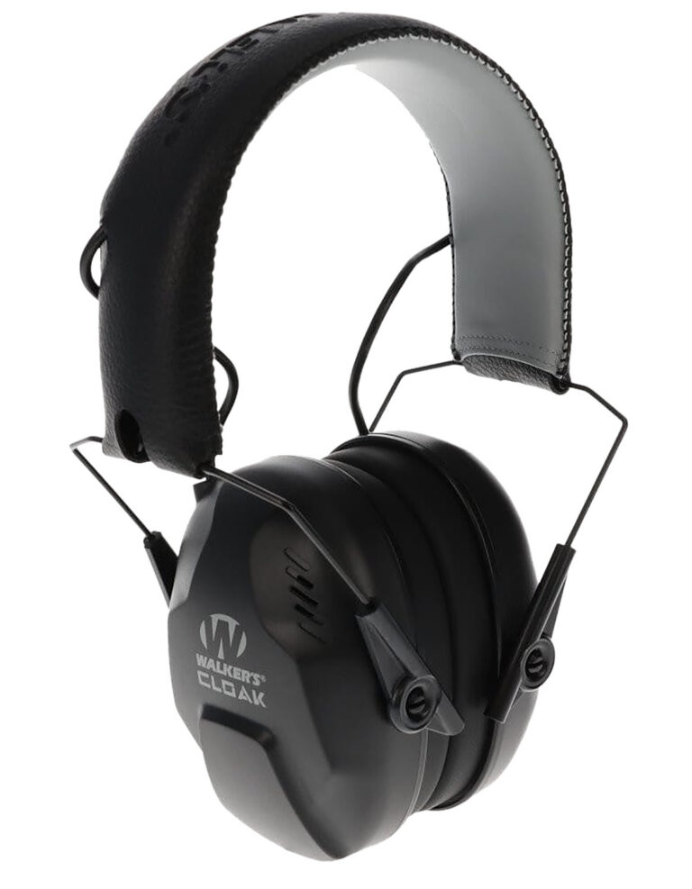 Walker's GWPCLKDM Cloak Dual Mic Electronic Muff Over the Head 23-25 dB Black