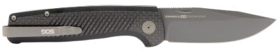 S.O.G SOGTM1006BX Terminus SJ LTE 2.90″ Folding Plain Black TiNi S35VN SS Blade, Graphite Textured G10 Handle