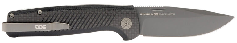 S.O.G SOGTM1006BX Terminus SJ LTE 2.90" Folding Plain Black TiNi S35VN SS Blade, Graphite Textured G10 Handle