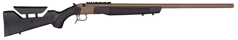 CVA PR3210NM Accura LR-X 45 Cal VariFlame 30" Flat Dark Earth Nitride Cerakote Fluted Threaded Barrel, Picatinny Rail Receiver, Black Adj Comb Synthetic Stock