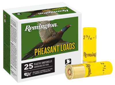 REMINGTON PHEASANT 20 GAUGE 2.75′ 1OZ #6 25/BX PHEASANT LOAD 20 GAUGE 2-3/4” 1OZ #6 SHOT 25/BOX