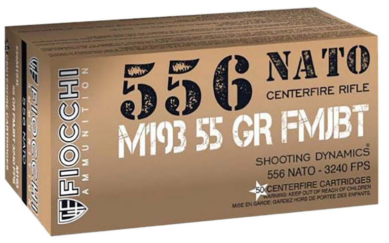 FIOCCHI 5.56 M193 55G FMJ 50RD BX 1000RD CASE