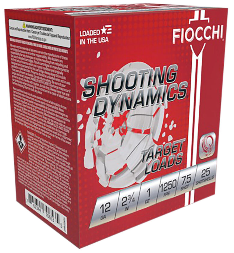 SHOOTING DYNAMICS 12GA 2-3/4''1250 FPS #7.5 SHOT SHOTGUN AMMO SHOOTING DYNAMICS 12 GAUGE 2-3/4'' 1 OZ #7.5 SHOT 25/BOX