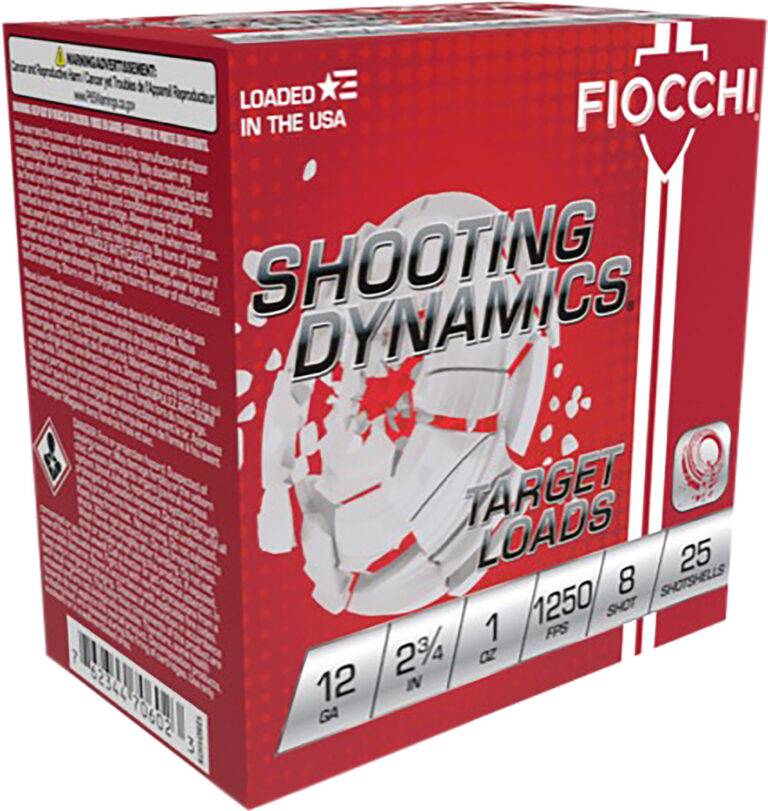 SHOOTING DYNAMICS 12 GAUGE 2-3/4” 1OZ #8 SHOT SHOTGUN AMMO SHOOTING DYNAMICS 12 GAUGE 2-3/4'' 1 OZ #8 SHOT 25/BOX