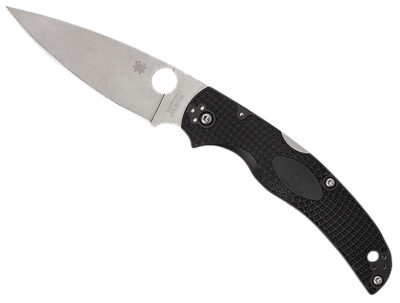 Spyderco C244PBK Native Chief Lightweight 4.02″ Folding Plain Stonewashed CTS BD1N SS Blade/Black Textured FRN Handle Includes Pocket Clip