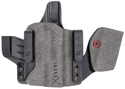 Safariland INCOG0835A0CX261MC Incog  IWB Gray Cordura w/Mag Caddy, Fits Glock 17 Fits Glock 19, Belt Clip Mount, Right Hand