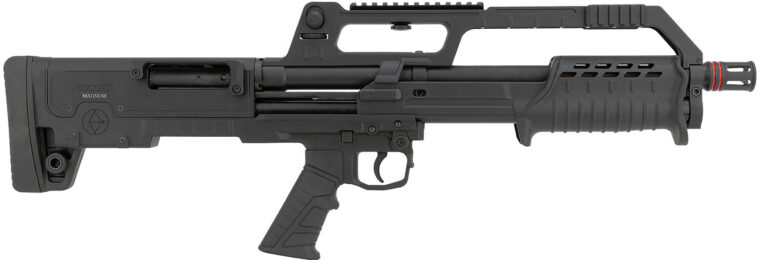 Escort HEBP12180101 BullTac 12 Gauge Pump 3" 5+1 18" Black Steel Barrel, Black Picatinny Rail Aluminum/Polymer Receiver, Bullpup w/Pistol Grip Synthetic Stock