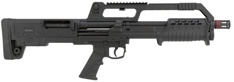 Escort HEBP41180001 BullTac 410 Gauge Pump 3" 5+1 18" Black Steel Barrel, Black Picatinny Rail Aluminum/Polymer Receiver, Bullpup w/Pistol Grip Synthetic Stock