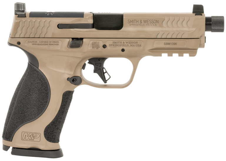 M&P9 M2.0 METAL COMPACT 9MM HANDGUN M&P9 M2.0 METAL 9MM LUGER 4.625” THREADED BBL (2)17RD FDE