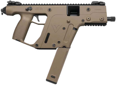Kriss USA KV90PFD20 Vector SDP Gen2 9mm Luger 40+1 5.50″ Black Nitride Threaded Barrel, Flat Dark Earth Picatinny Rail Receiver, FDE Polymer Grip, Glock Magazine Compatible