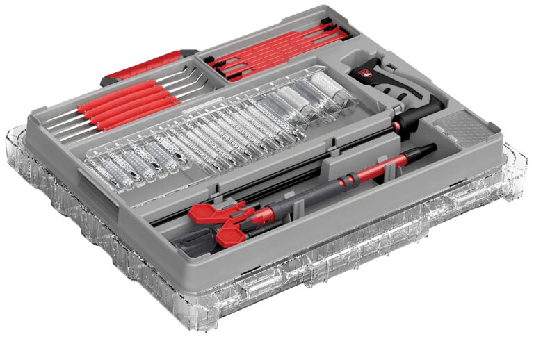 Real Avid AVBMMK Bore-Max Master Cleaning Kit & Mobile Workstation Multi Cal 12/20 Gauge Gray/Red