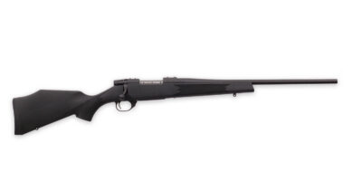 Weatherby VYT65CMR0T Vanguard Synthetic Compact 6.5 Creedmoor 4+1 20″ Matte Blued #1 Threaded Barrel, Matte Blued Drilled & Tapped Steel Receiver, Black Adjustable Synthetic Stock