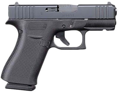 Glock UX4350201 G43X Sub-Compact 9mm Luger 10+1 3.41″ Black Glock Marksman (GMB) Steel Barrel, Black nDLC Serrated Steel Slide, Black Polymer Frame w/Beavertail, Black Texture Polymer Grip, USA Made