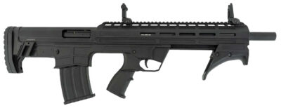 Tokarev USA 21000418 BullPup  12 Gauge Pump 3″ 5+1 18.50″ Black Steel Barrel, Black Anodized Picatinny Rail Aluminum Receiver, Picatinny Handguard, Bullpup Synthetic Stock, Angled Grip