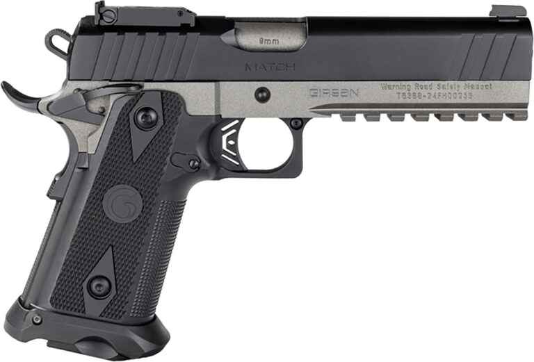 Girsan 395029 Witness2311 9mm Luger 20+1 5" Black Steel Barrel, Black Serrated Steel Slide, Black Polymer Frame w/Beavertail & Picatinny Rail, Black Checkered Polymer Grip, Ambidextrous