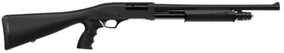 Retay USA GPSTACPG18 GPS  12 Gauge Pump 3″ 4+1 18.5″ Black Steel Barrel, Matte Black Anodized Aluminum Receiver, Black Fixed w/Pistol Grip Synthetic Stock