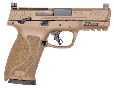 SMITH & WESSON M&P 10MM M2.0 PSTL FDE 4″ 2-15RD MAGS