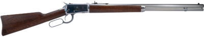Heritage Mfg H9204424F9 92 Ranch Hand 44 Mag 12rd 24″ Stainless Polished Octagon Barrel, Polished Stainless Steel Receiver, Fixed Hardwood Stock