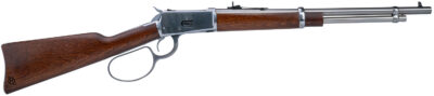 Heritage Mfg H92357189 92 Ranch Hand 38 Special +P/357 Mag 8rd 18″ Stainless Polished  Barrel, Stainless Polished Receiver, Fixed Hardwood Stock