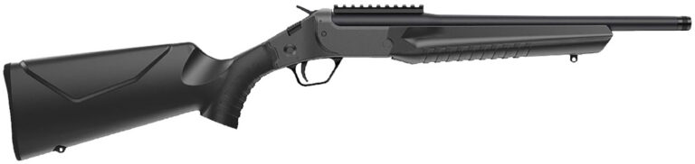 Rossi LWC044MBK LWC 44 Mag 1rd 16.50" Black Oxide Threaded Barrel, Black Picatinny Rail Steel Receiver, Black Fixed Synthetic Stock