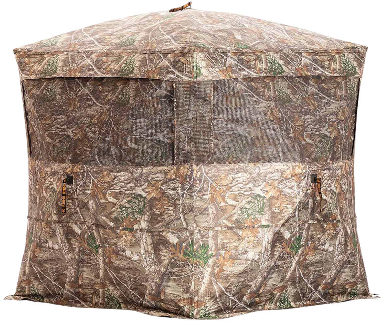 Rhino Blind RB24 RTE 3 Man | 5 Hub Design Zipper Door Realtree Edge