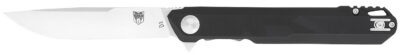 CobraTec Knives CTMONBLK Monarch  3.50″ Folding Plain Satin D2 Steel Blade, 4.75″ Black G10 Handle