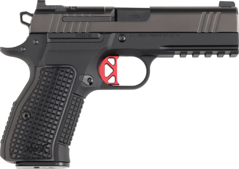 Dan Wesson 92113 DWX Compact Frame 9mm Luger 10+1 4.95" Black Match Grade Barrel, Black DLC Optics Ready/Serrated Steel Slide, Black Aluminum Frame w/Beavertail Black Textured Aluminum Grip