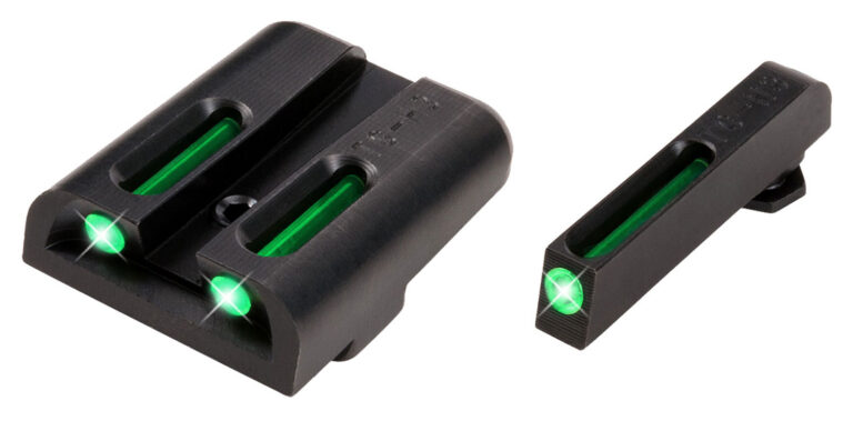 TruGlo TG131GT2 TFO Green/Tritium/Fiber Optic Front Sight-Green/Tritium/Fiber Optic Rear Sight Glock 20/21