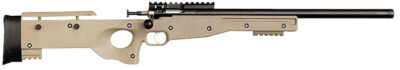 Crickett KSA2150 Precision  Full Size 22 LR Single Shot 16.10″ Blued Threaded Bull Barrel, Blued Crickettinny Rail Steel Receiver, Flat Dark Earth Synthetic Adj LOP Stock