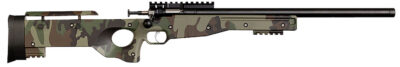 Crickett KSA2150-M81 Precision  Full Size 22 LR Single Shot 16.10″ Blued Threaded Bull Barrel, Blued Crickettinny Rail Steel Receiver, M81 Woodland Camo Synthetic Adj LOP Stock