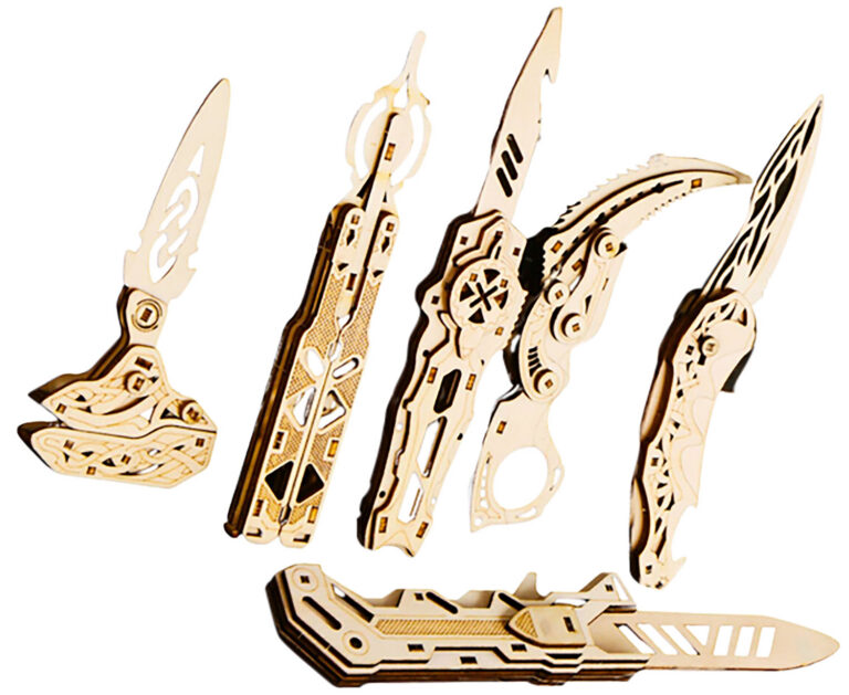 CAMP CBG-PZ-03K WOOD KNIVES PUZZLES SET OF 6