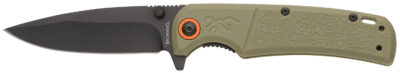 Browning 3220513 Buckmark Slim EDC 3.13″ Folding Drop Point Plain Black Oxide D2 Steel Blade, Sage Textured Polymer Handle