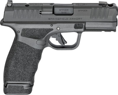 Springfield Armory HCP9379BOSPCOMP Hellcat Pro OSP Compact Frame 9mm Luger 17+1 3.70″ Black Melonite Steel Barrel & Integrated Compensator/Optic Ready/Serrated Steel Slide, Black Polymer Frame w/Picatinny Rail