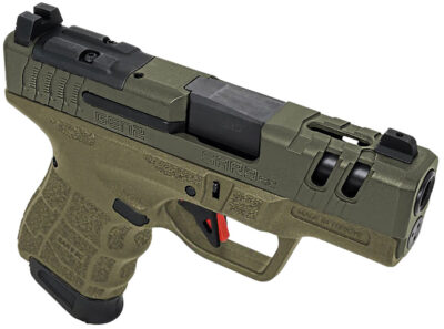 SAR USA SAR9SCG2OD SAR9 SC Gen2 Sub-Compact Frame 9mm Luger 15+1 3.30″ Black Steel Barrel, OD Green Cerakote Steel Optic Ready/Ported/Serrated Slide, OD Green Polymer Frame, OD Green Polymer Grip