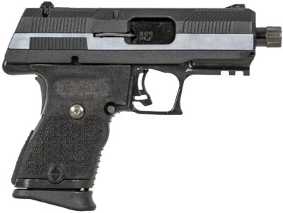 Hi-Point YC380CF YC380  380 ACP 10+1 3.93″ Black Threaded Barrel, Black/Chrome YC9 Styled/Serrated Steel Slide, Black Polymer Frame w/Picatinny Rail, Black Plastic Grip
