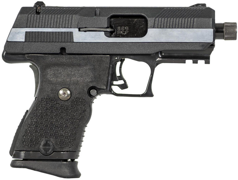 Hi-Point YC380CF YC380 380 ACP 10+1 3.93" Black Threaded Barrel, Black/Chrome YC9 Styled/Serrated Steel Slide, Black Polymer Frame w/Picatinny Rail, Black Plastic Grip