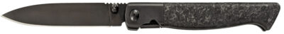 Cold Steel CSFL39SDP Spectre  3.80″ Folding Drop Point Plain Black Matte PVD CPM 20V SS Blade, Forged Carbon Fiber Handle