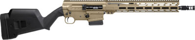 CMMG 55A080BCT Dissent BR4 *CA Compliant 223 Rem/5.56 NATO 10+1 14.50″ Black Nitride Medium Taper Threaded Barrel, Coyote Tan Cerakote Aluminum Picatinny Rail Receiver, Magpul SGA Black Polymer Stock