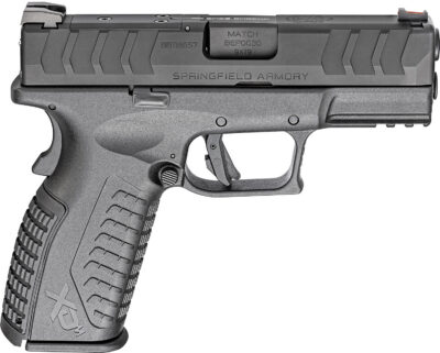 Springfield Armory XDME9389BOSPCA XD-M Elite OSP *CA Compliant Full Size Frame 9mm Luger 10+1 3.80″ Black Melonite Match Grade Barrel, Black Melonite Optic Ready/Serrated Steel Slide, Black Polymer Frame w/Picatinny Rail, Adaptive Texture Grip, Ambidextro